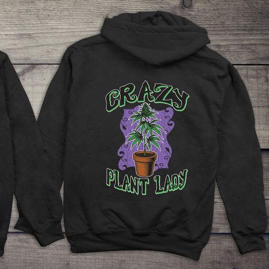 Crazy Plant Lady With Crest Hoodie