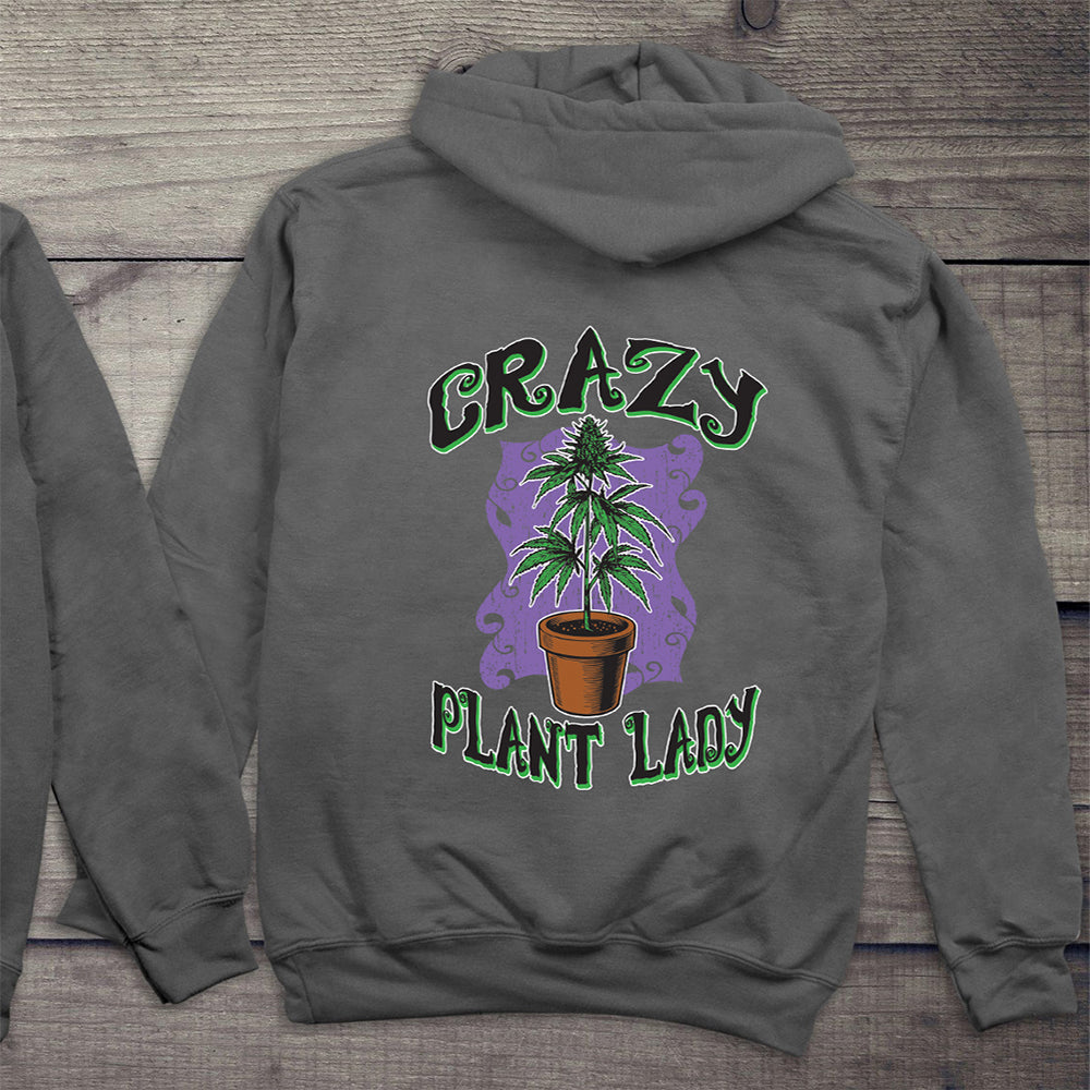 Crazy Plant Lady With Crest Hoodie