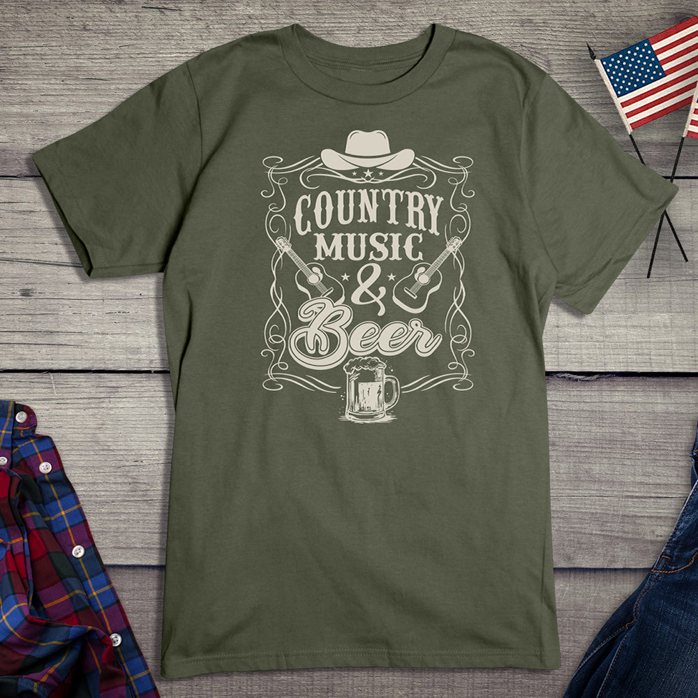 Country Music And Beer T-Shirt