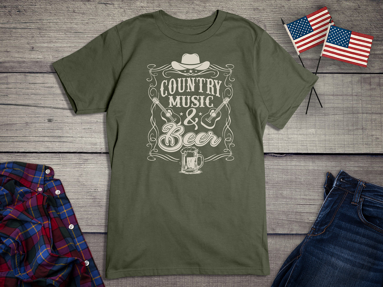 Country Music And Beer T-Shirt