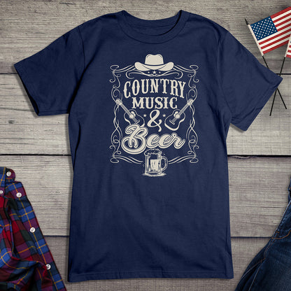 Country Music And Beer T-Shirt