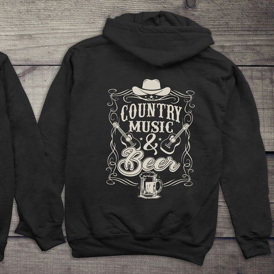 Country Music And Beer Hoodie