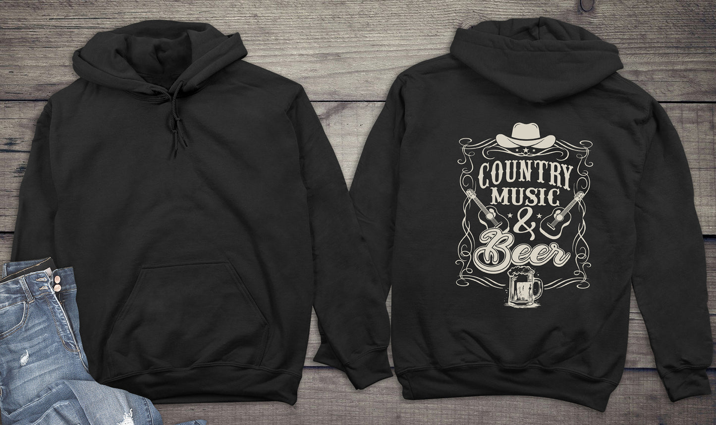 Country Music And Beer Hoodie