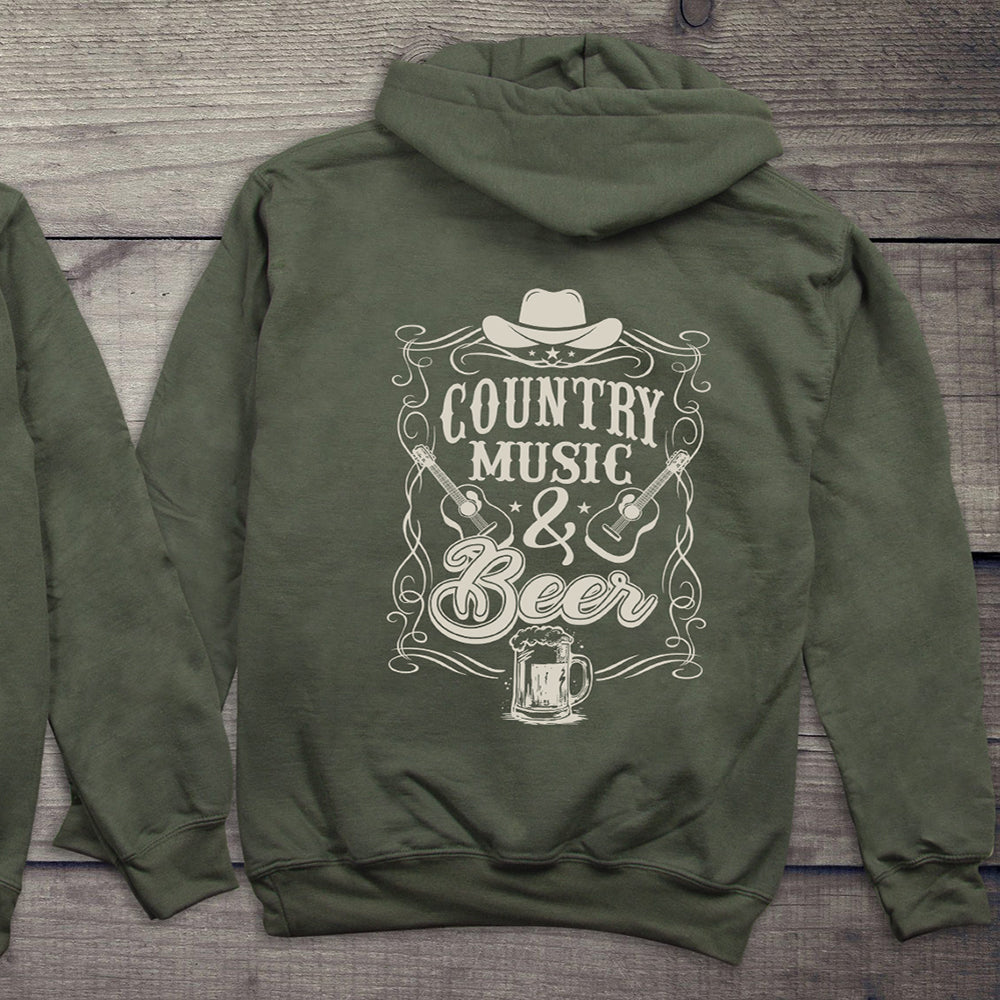 Country Music And Beer Hoodie