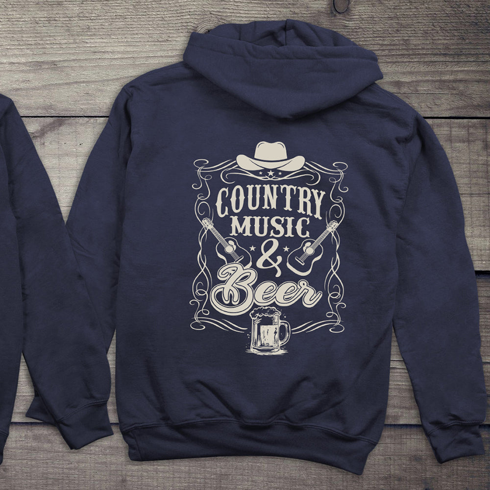 Country Music And Beer Hoodie