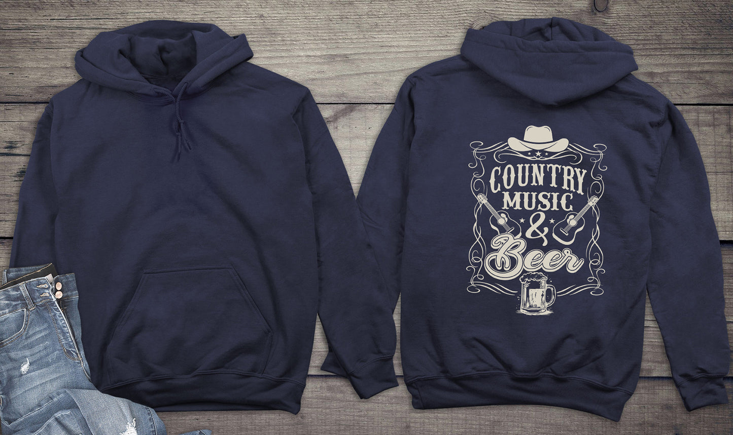 Country Music And Beer Hoodie