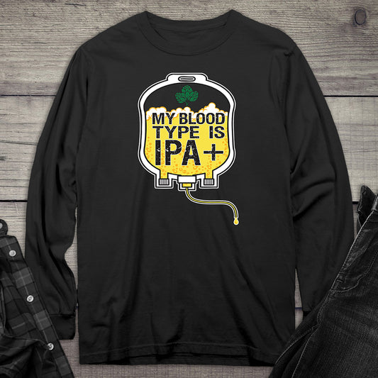 Blood Type IPA Long Sleeve Tee