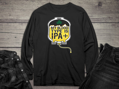 Blood Type IPA Long Sleeve Tee