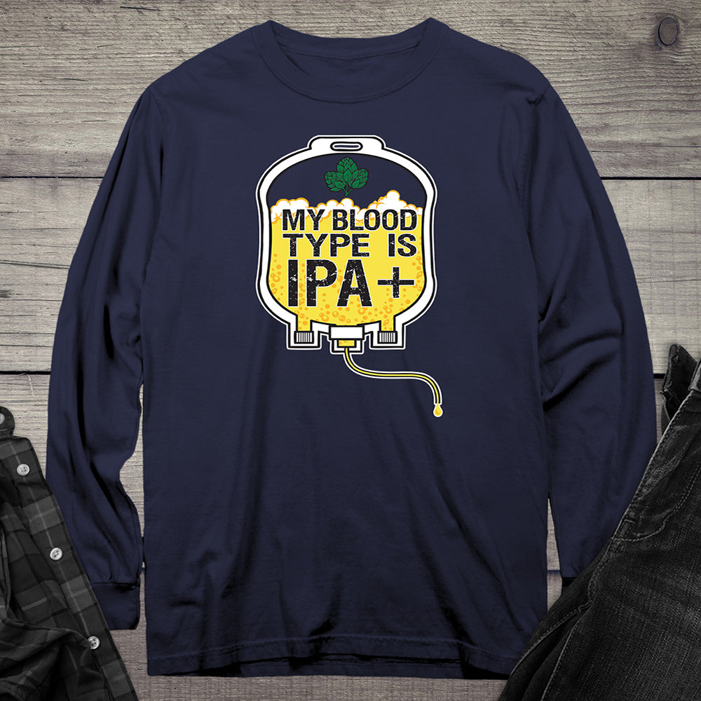 Blood Type IPA Long Sleeve Tee