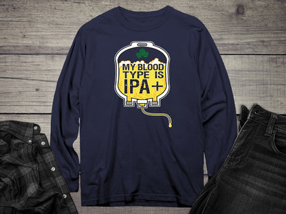 Blood Type IPA Long Sleeve Tee