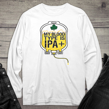 Blood Type IPA Long Sleeve Tee