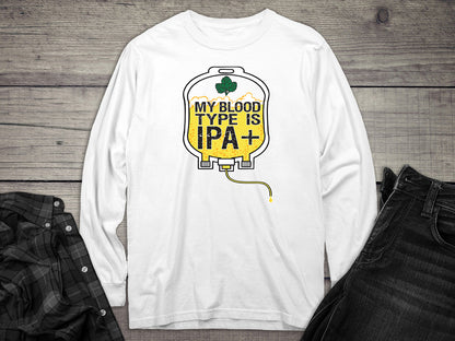 Blood Type IPA Long Sleeve Tee