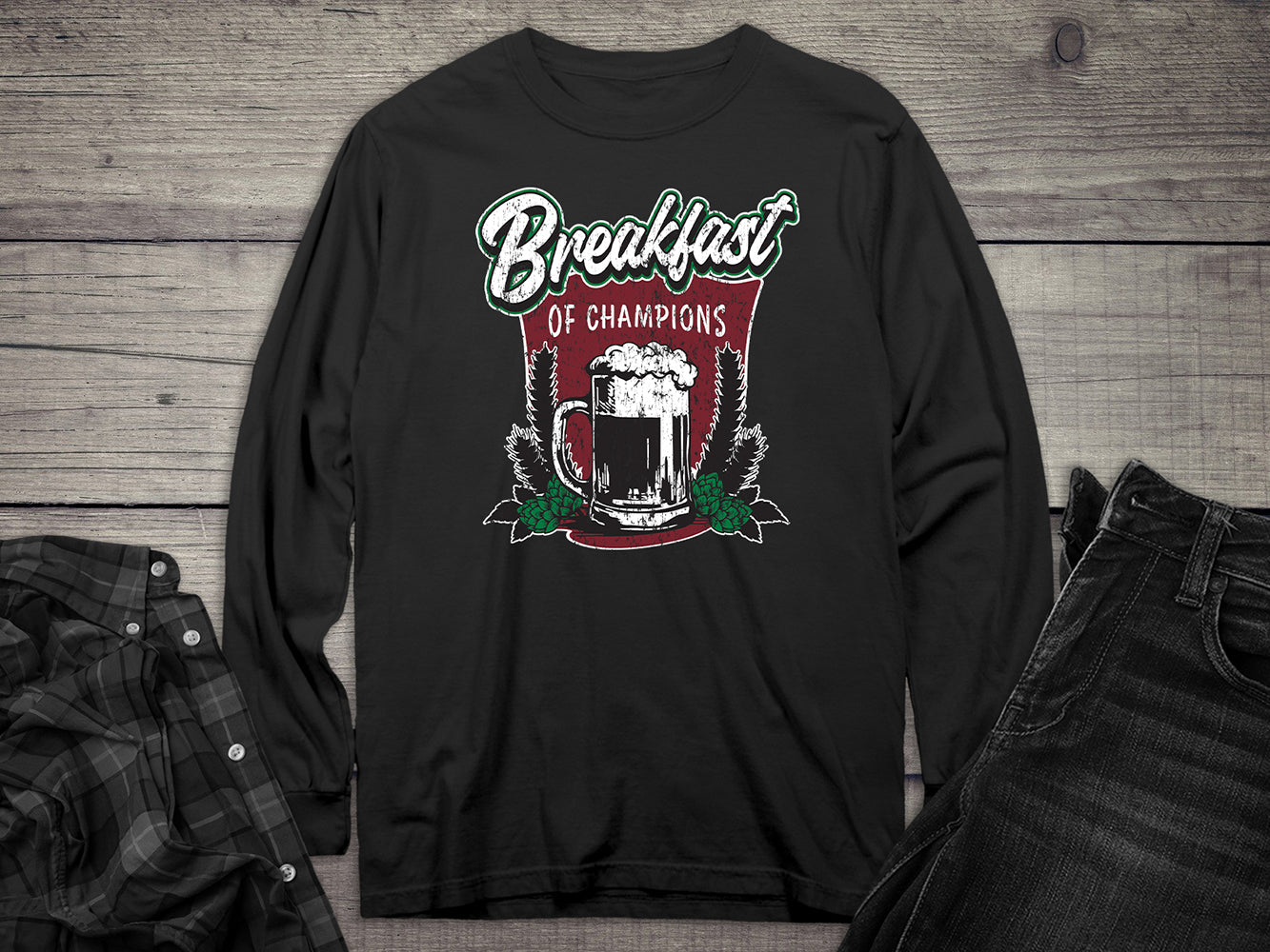 Breakfast Of Champions Long Sleeve Tee