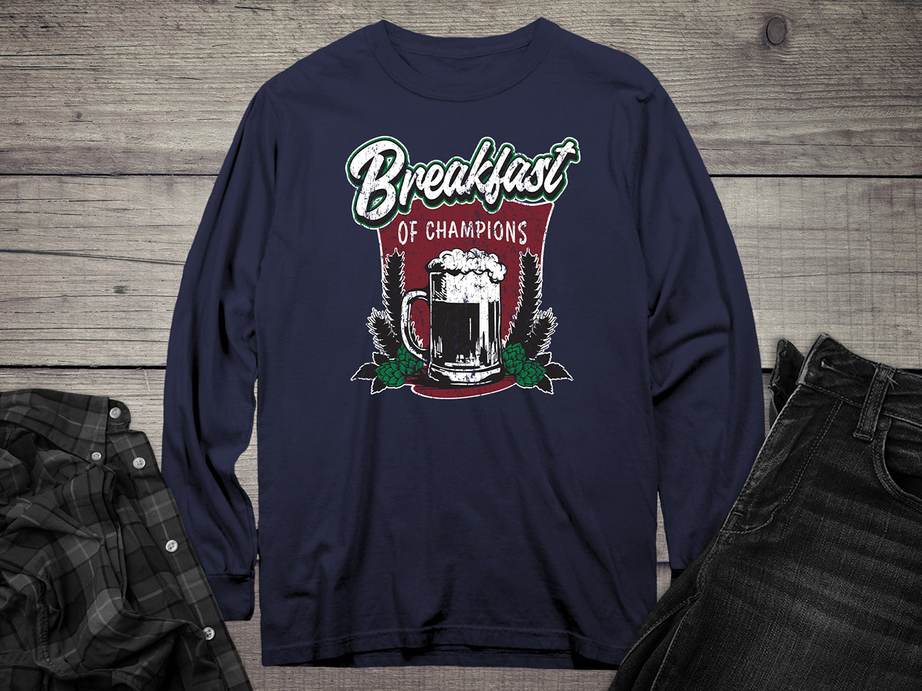 Breakfast Of Champions Long Sleeve Tee