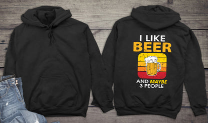 I Like Beer & # People Hoodie