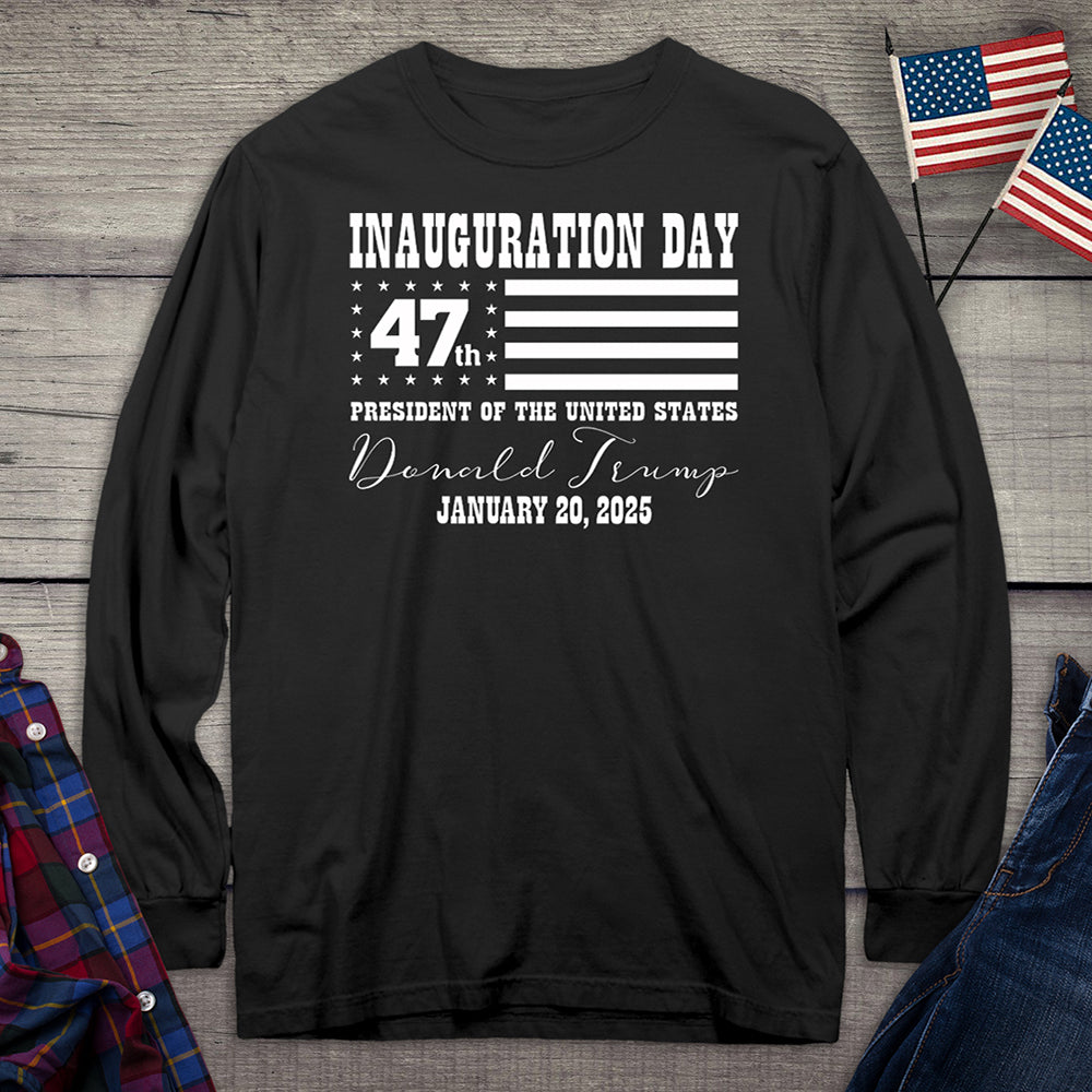 Inauguration Day Flag Long Sleeve Tee