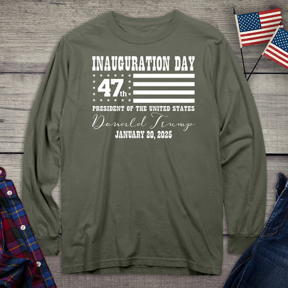 Inauguration Day Flag Long Sleeve Tee