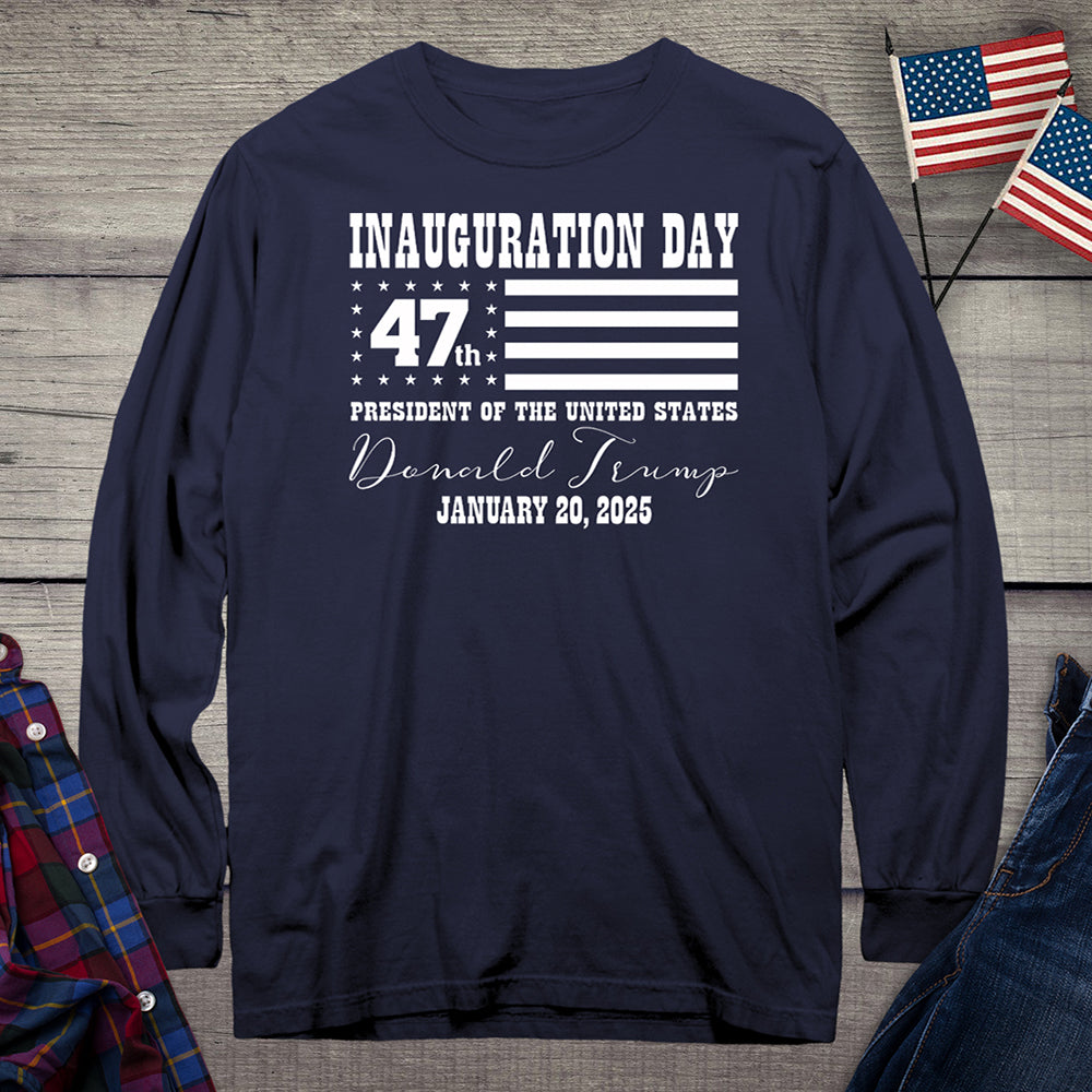 Inauguration Day Flag Long Sleeve Tee