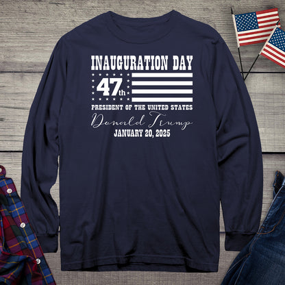 Inauguration Day Flag Long Sleeve Tee