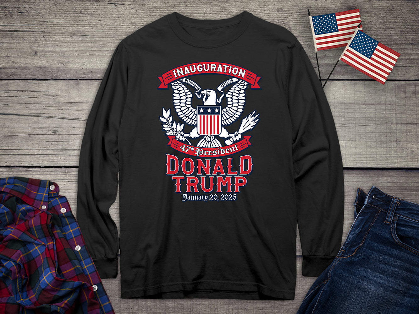 Inauguration Trump Eagle Long Sleeve Tee