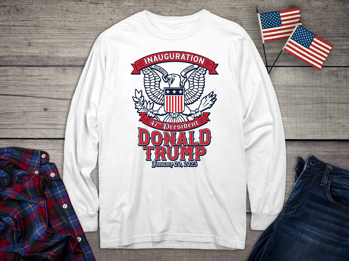 Inauguration Trump Eagle Long Sleeve Tee