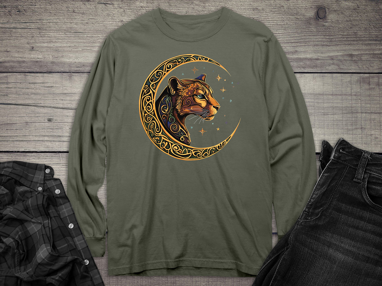 Celtic Cougar Long Sleeve Tee