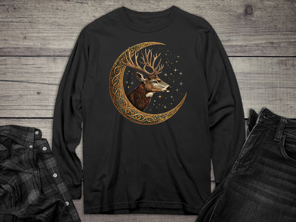 Celtic Deer Long Sleeve Tee