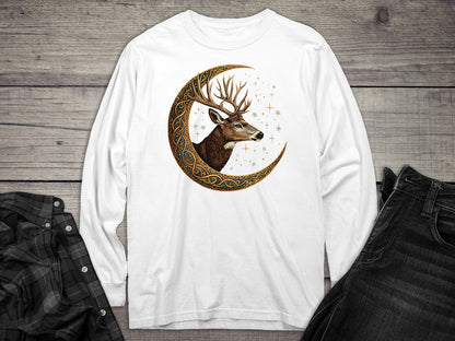Celtic Deer Long Sleeve Tee