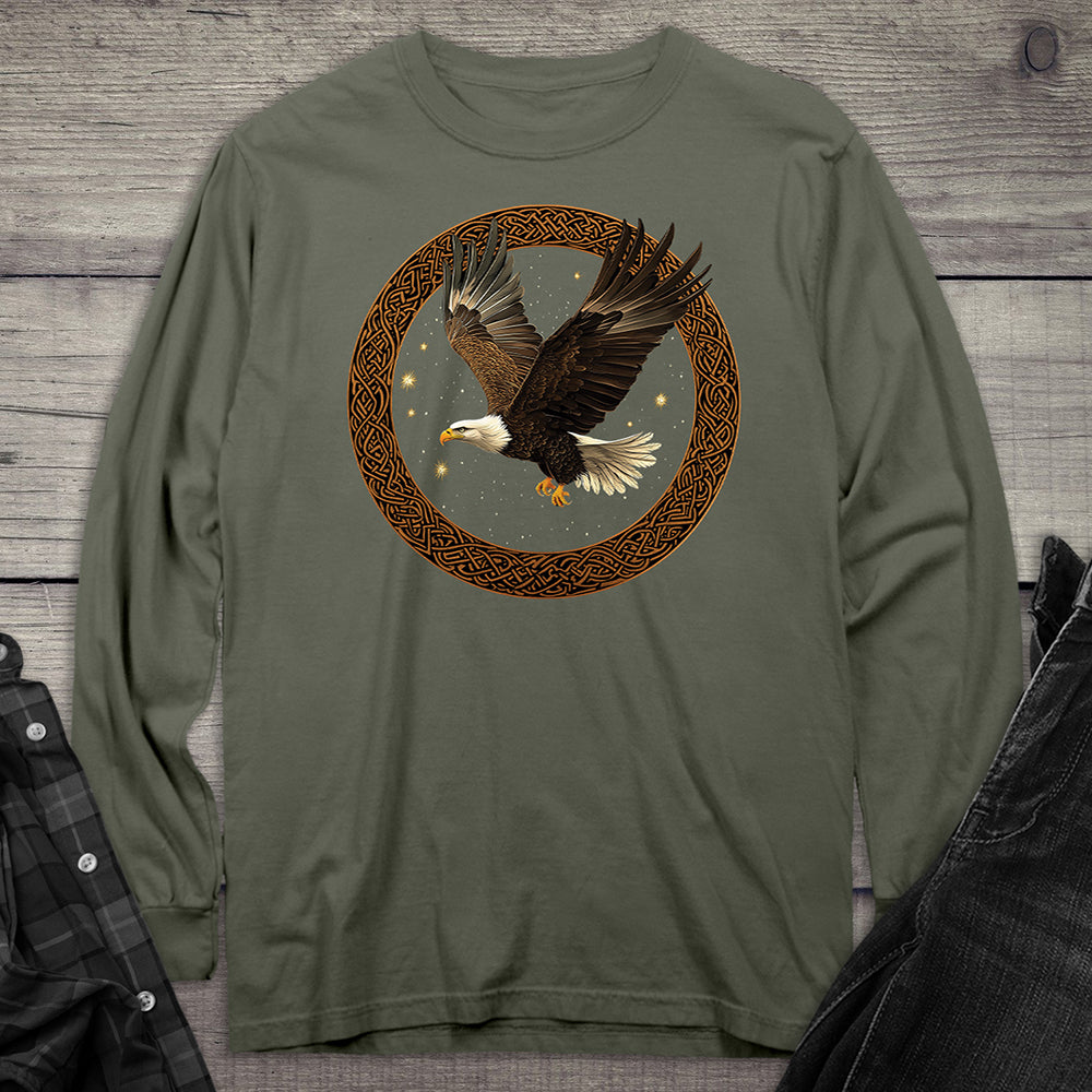 Celtic Flying Eagle Long Sleeve Tee