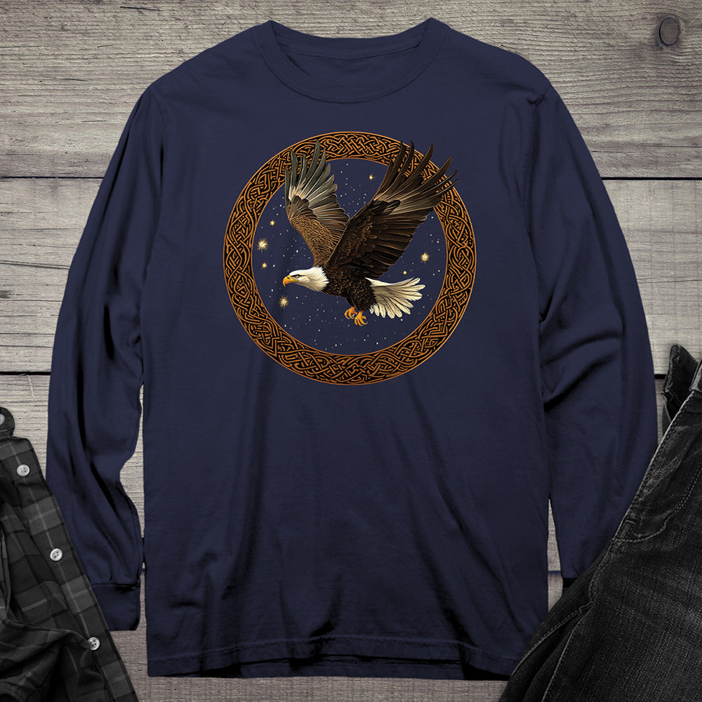 Celtic Flying Eagle Long Sleeve Tee