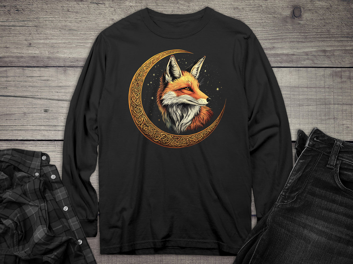 Celtic Fox Long Sleeve Tee
