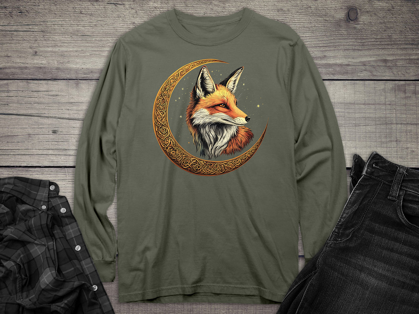 Celtic Fox Long Sleeve Tee