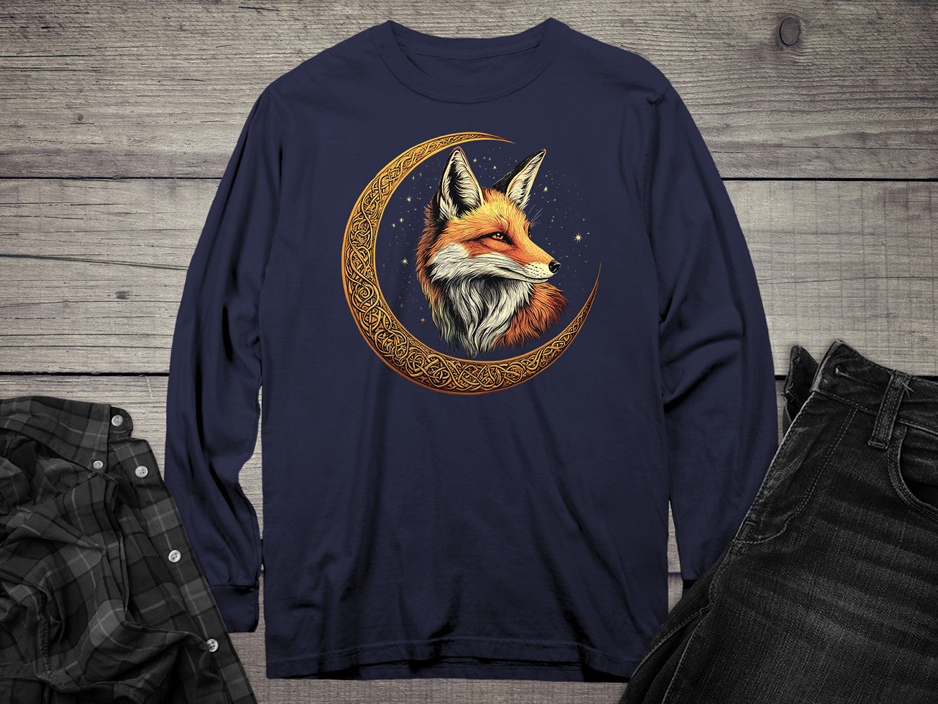 Celtic Fox Long Sleeve Tee