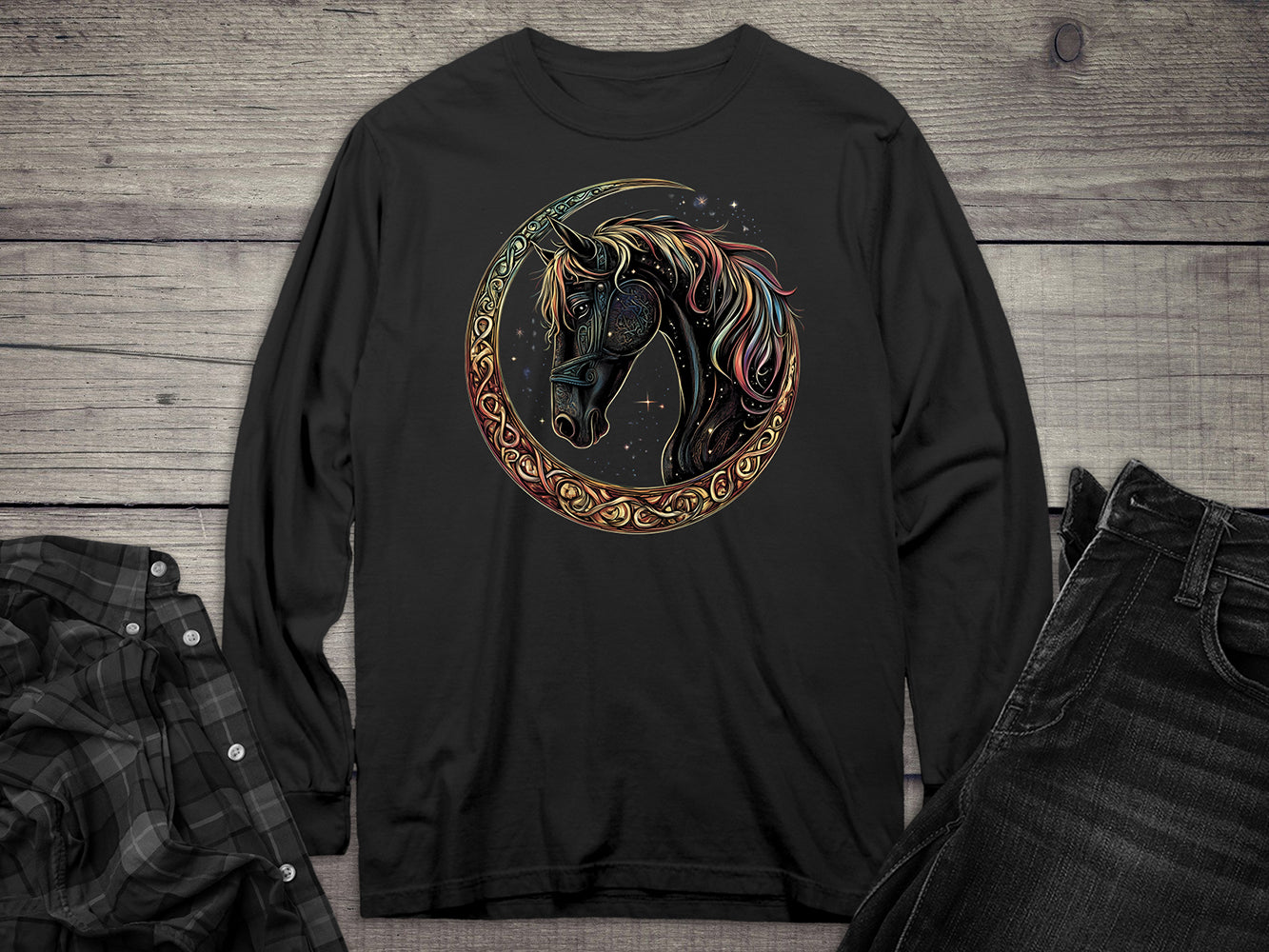 Celtic Horse Long Sleeve Tee