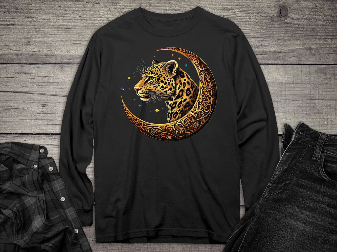 Celtic Leopard Long Sleeve Tee