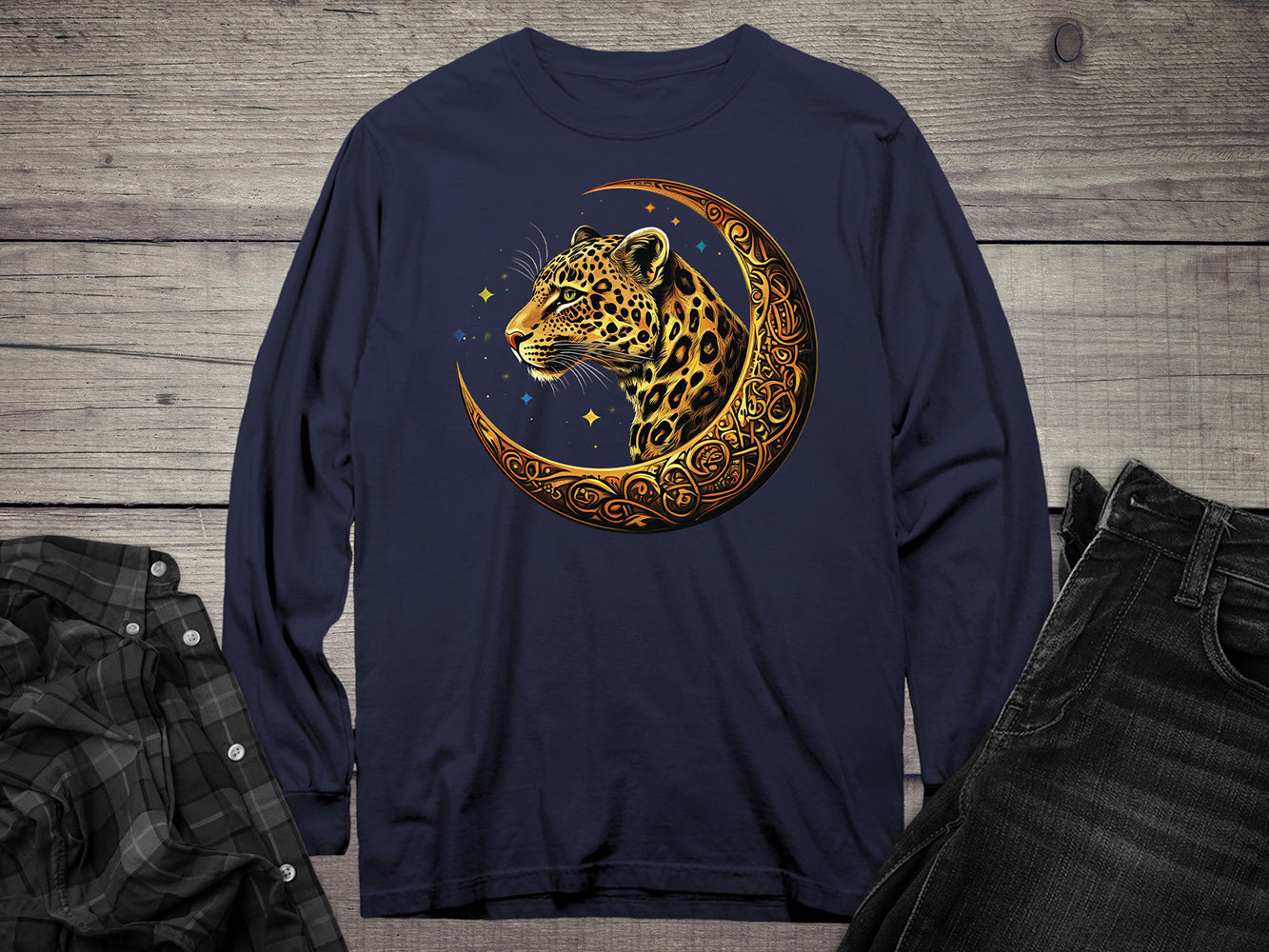Celtic Leopard Long Sleeve Tee
