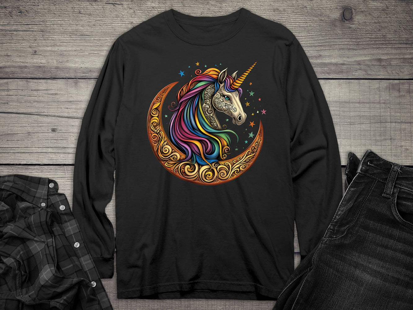 Celtic Unicorn Long Sleeve Tee
