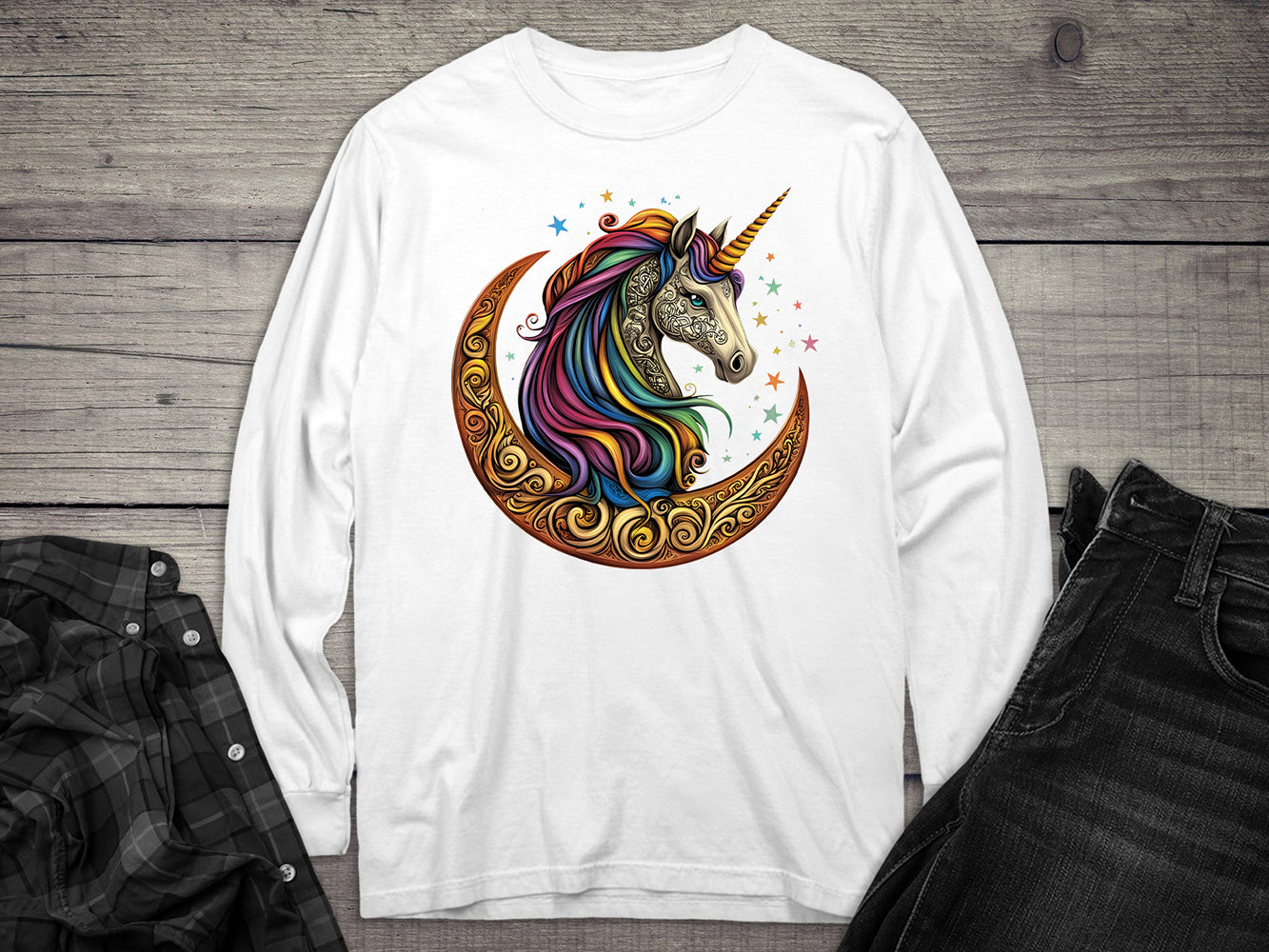 Celtic Unicorn Long Sleeve Tee