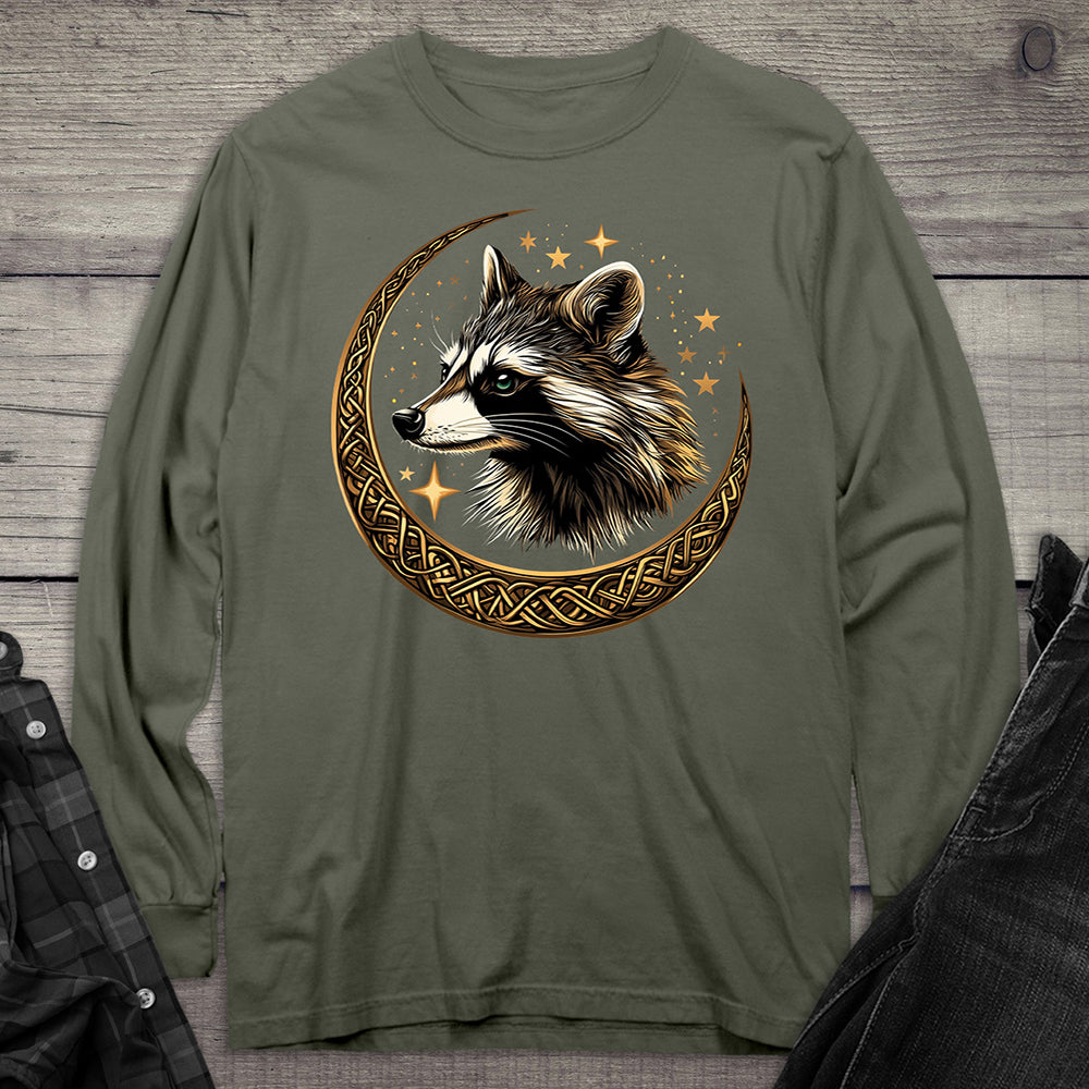 Celtic Raccoon Long Sleeve Tee