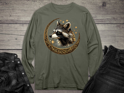 Celtic Raccoon Long Sleeve Tee