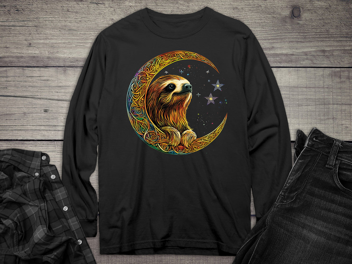 Celtic Sloth Long Sleeve Tee
