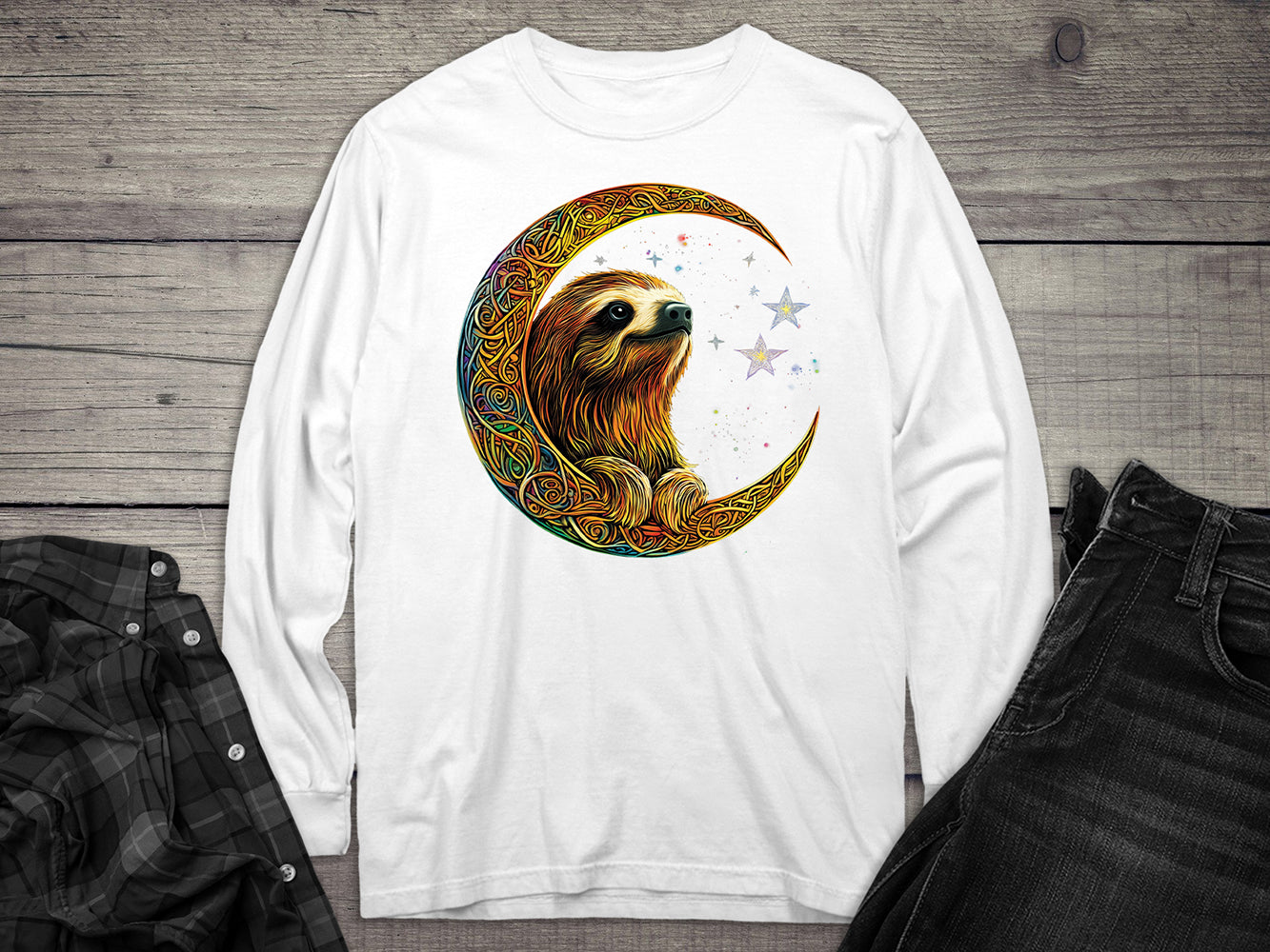 Celtic Sloth Long Sleeve Tee