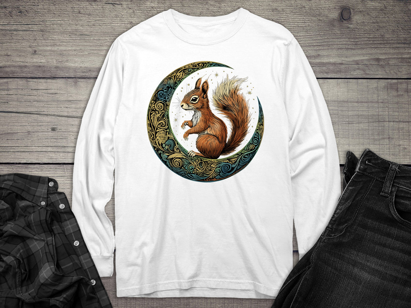 Celtic Squirrel Long Sleeve Tee