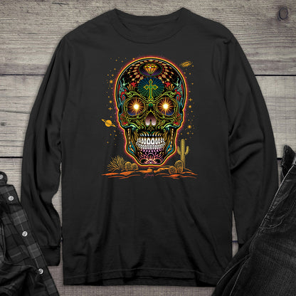 Desert Sugar Skull Long Sleeve Tee