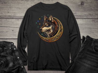 Celtic Wolf Long Sleeve Tee