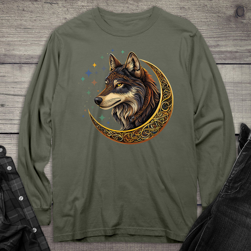 Celtic Wolf Long Sleeve Tee