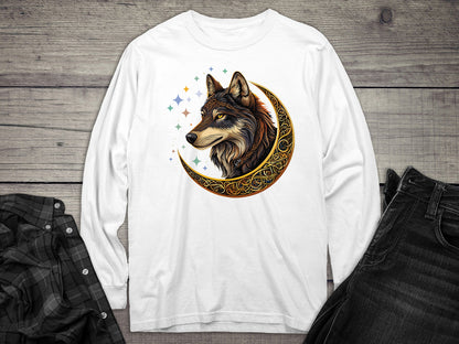 Celtic Wolf Long Sleeve Tee