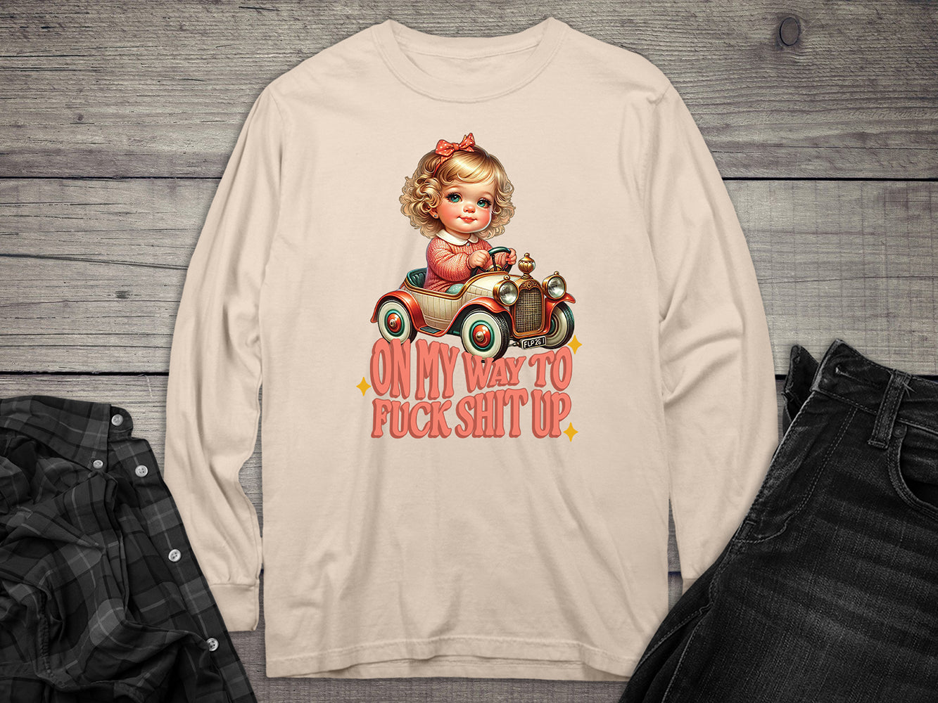On My Way Long Sleeve Tee