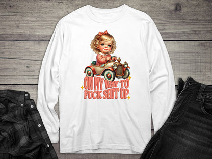 On My Way Long Sleeve Tee