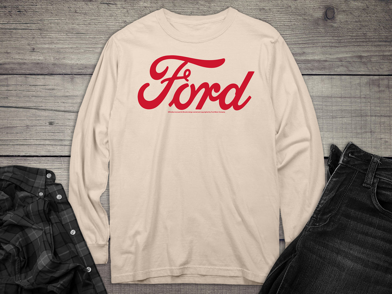 Ford Red Long Sleeve Tee